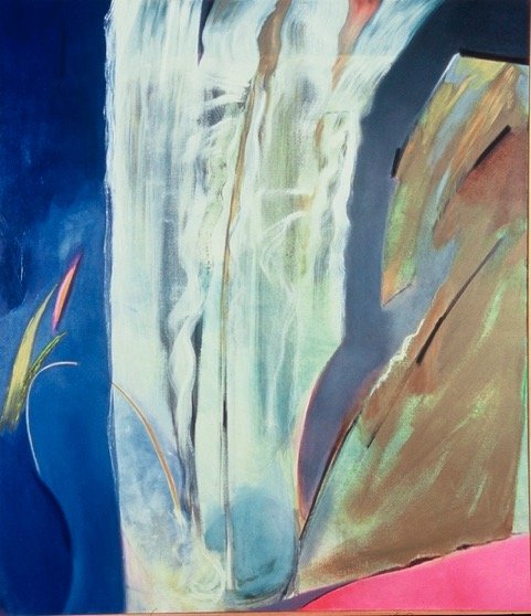 Oil on canvas image of Yosemite Falls